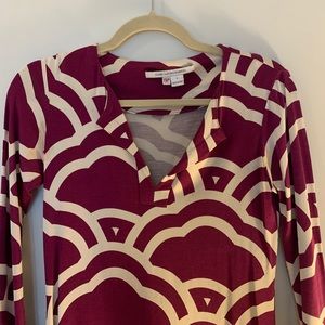 Diane Von Furstenberg Cloud Print 1974 Reina Dress